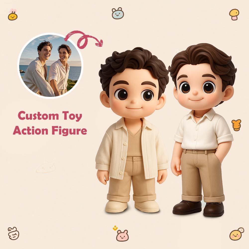 Custom 3D Action Figure From Your Photo Personalized Toy Figure Custom Action Figure Gift for Brother