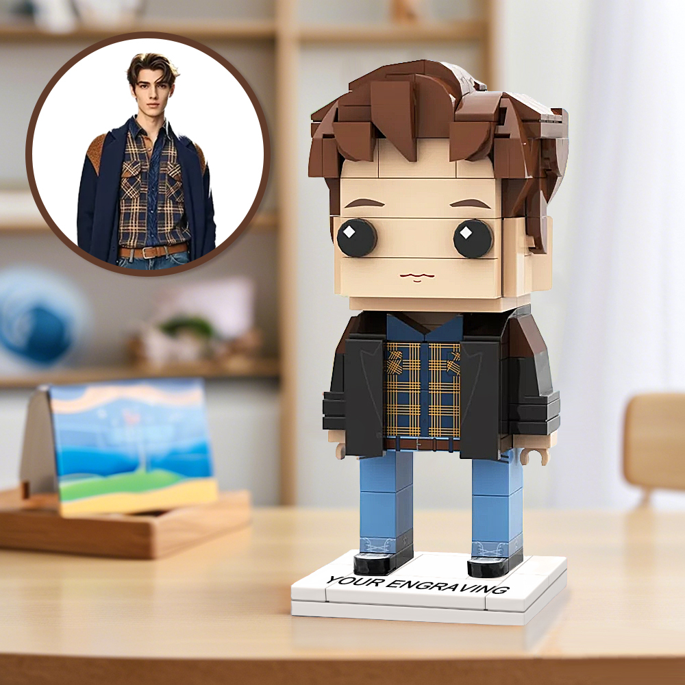 Full Body Customizable 1 Person Custom Brick Figures Small Particle Block Toy Brick Me Figures Funny Girl For Boyfriend