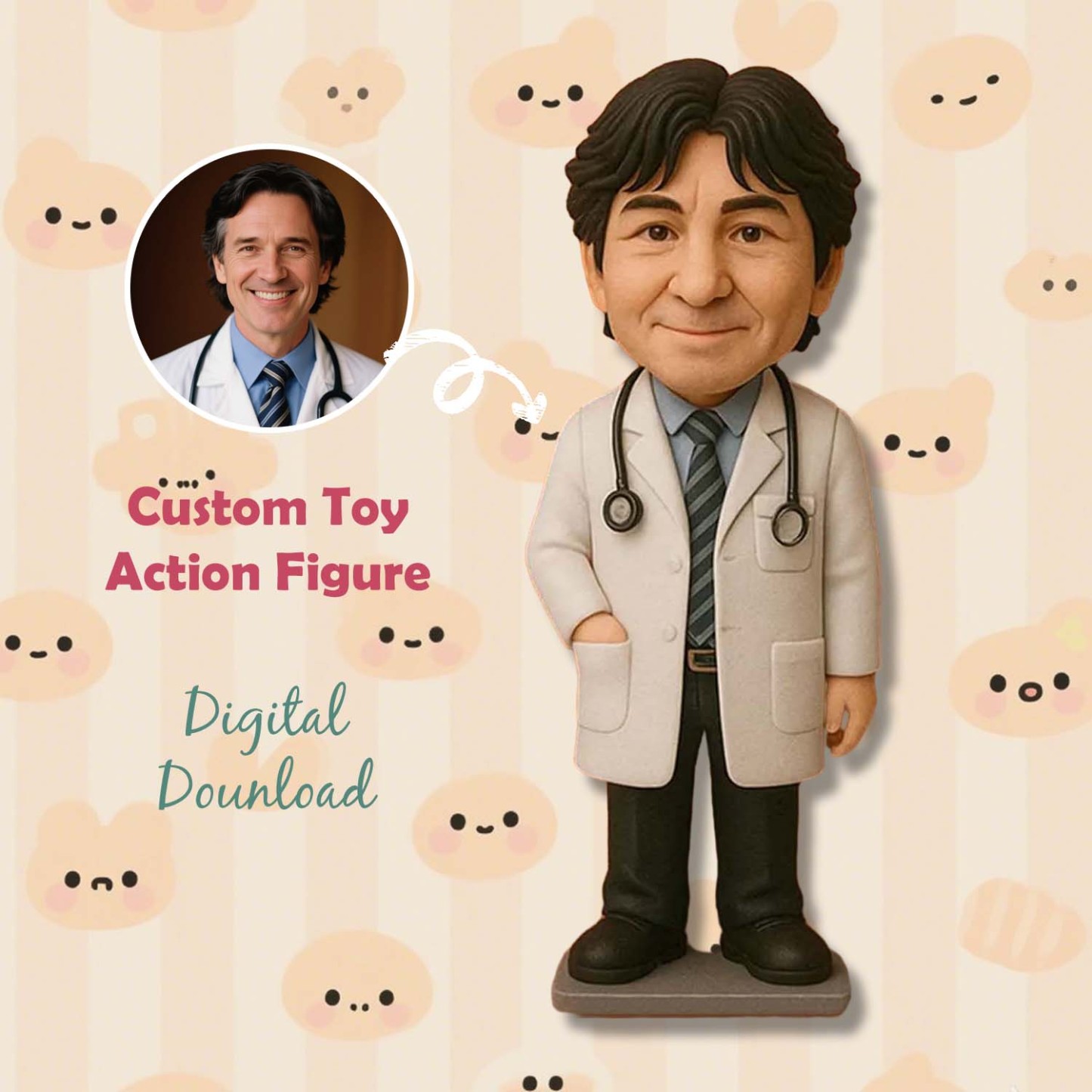 Custom Toy Figure 3D Mini Figures Personalization Photo Blind Box Creative Gift for Pet Lovers - Giftlab