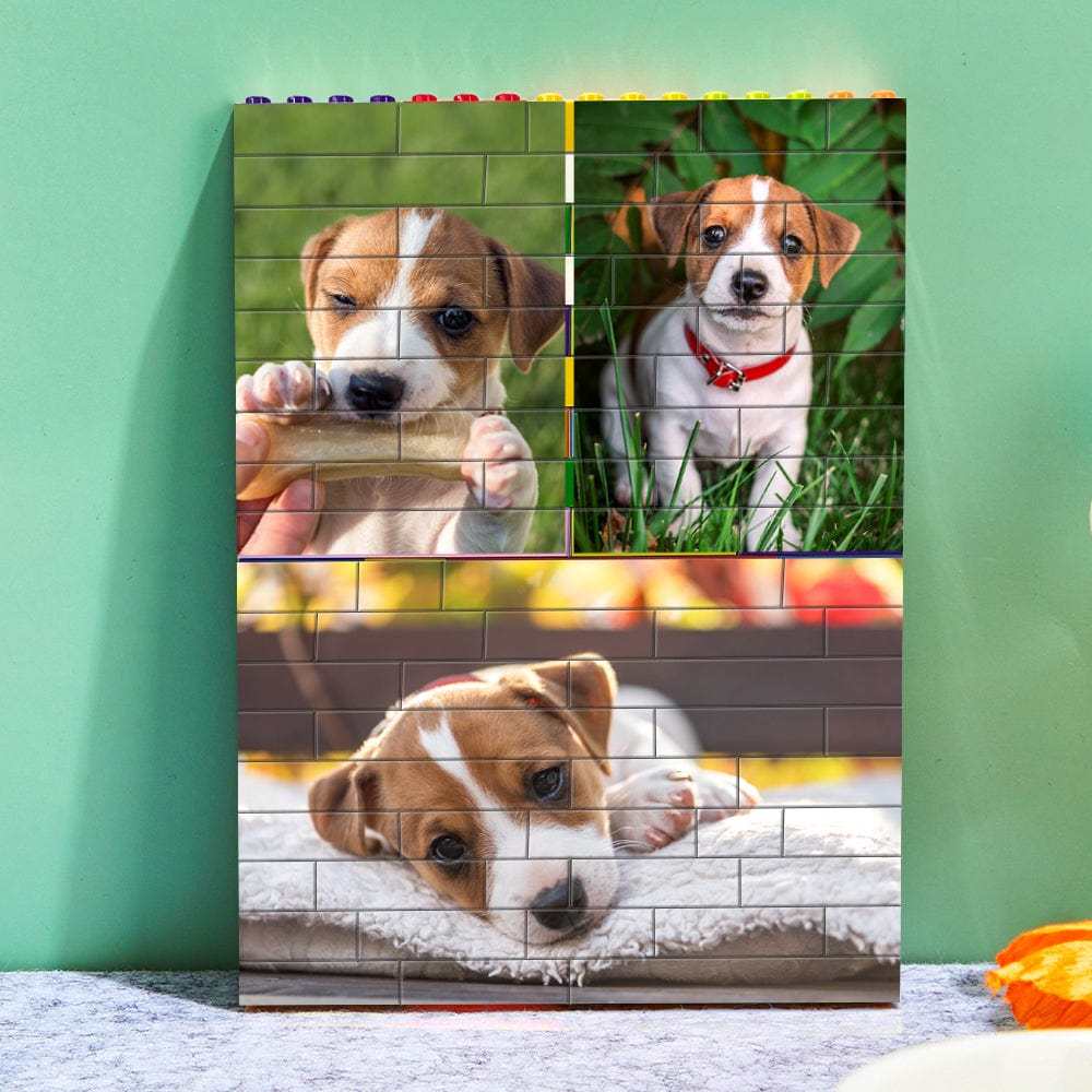 Christmas Gifts Custom Building Brick Colors Photo Block Brick Puzzles Gifts For Family - Giftlab
