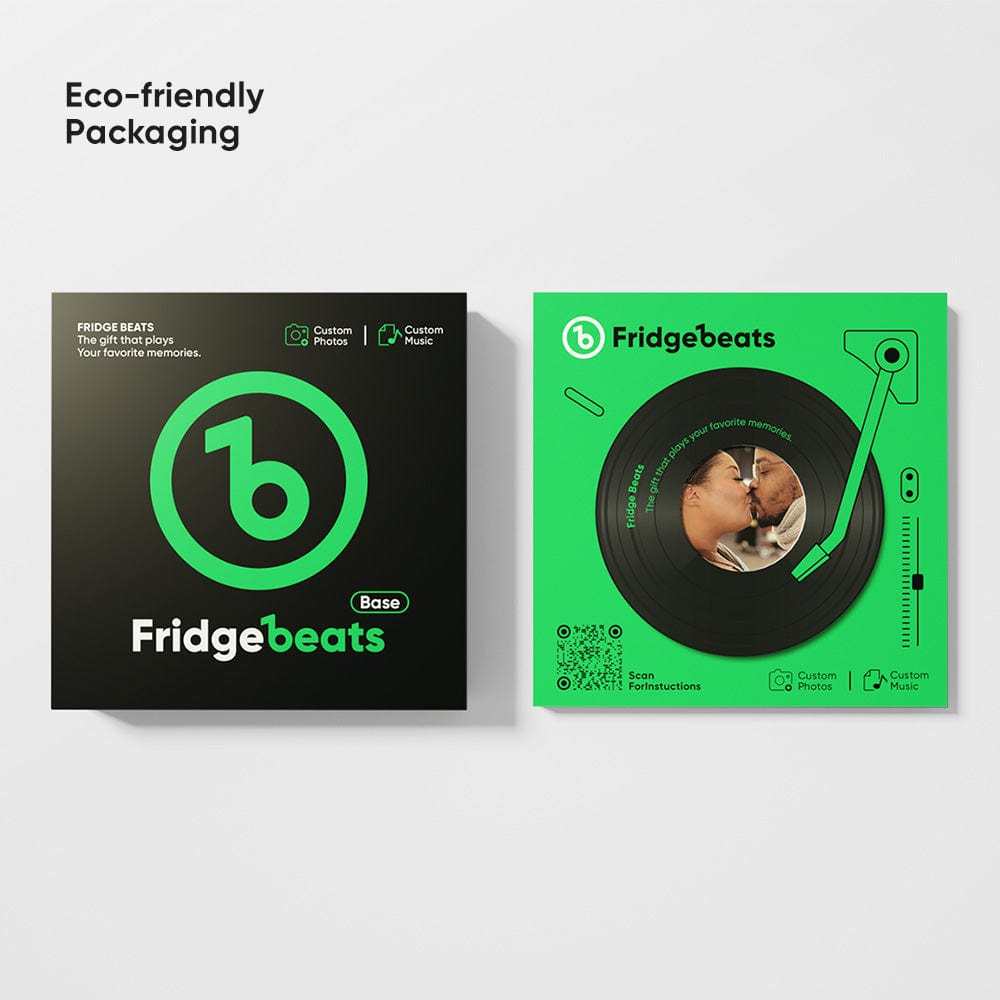 Custom Music & Photo Fridge Magnet Can Customize 1-6 Vinyl and Songs - GiftLab