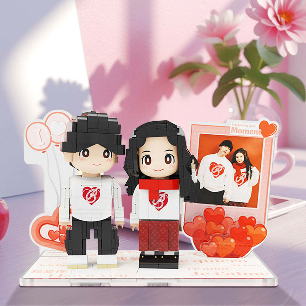 Surprise Photo Duddu Brick Figures Gifts on 520: Customized photo Duddu Brick Figuress, scene-themed Duddu Brick Figures handmade DIY birthday and Valentine's Day gifts for girls. - My Custom BrickHeadz