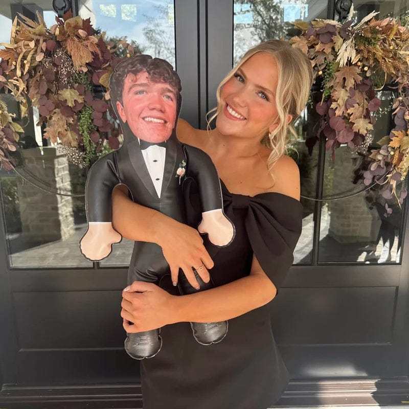 Personalized Groom Blow Up Dolls Unique Wedding Gifts Bachelorette Party Decor - Giftlab