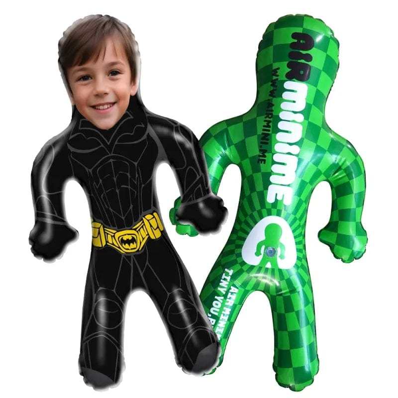 Personalized Blow Up Dolls Superhero Inflatable Minime Balloon Custom Face Hero Air Minime for Him/Kids - Giftlab