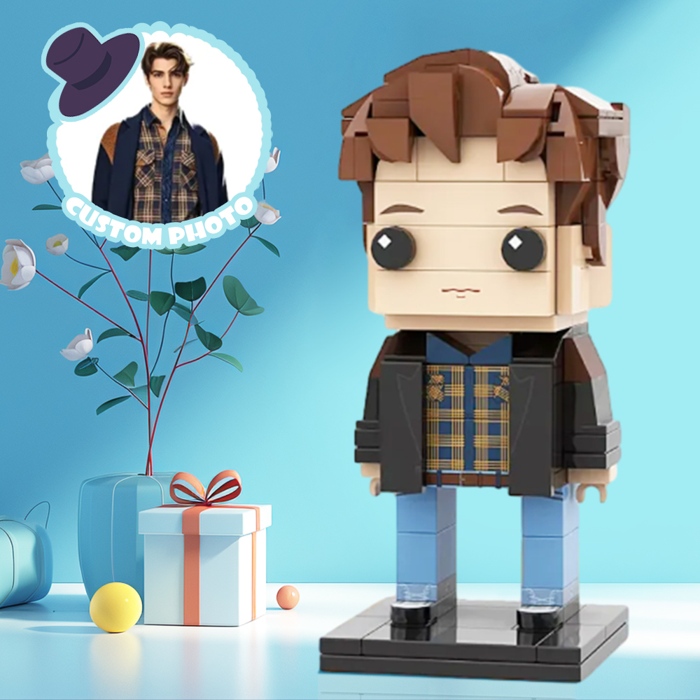 Full Body Customizable 1 Person Custom Brick Figures Small Particle Block Toy Brick Me Figures Funny Girl For Father