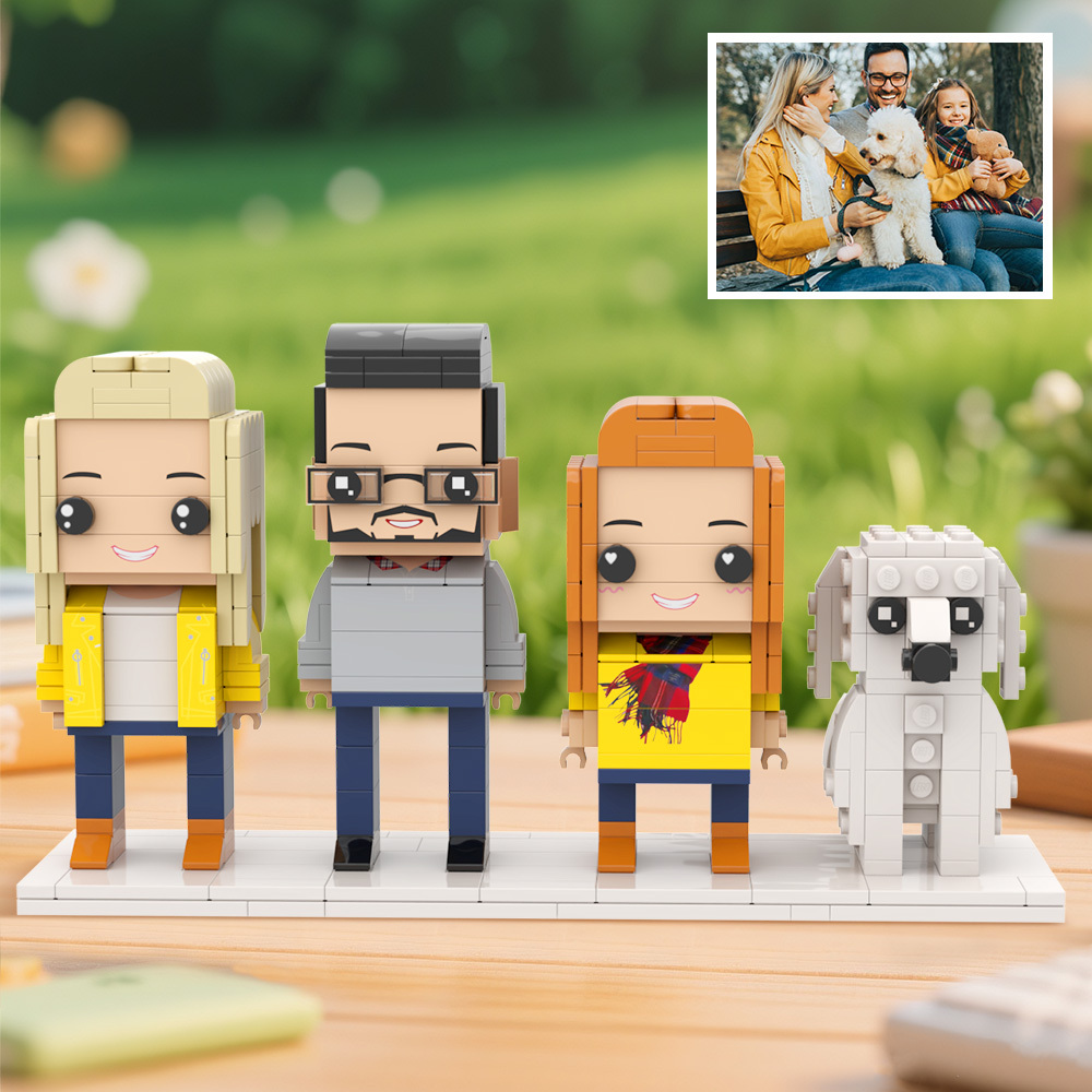 Personalized 1 People Fully Body People With Dog and Cat Pets Family Gifts