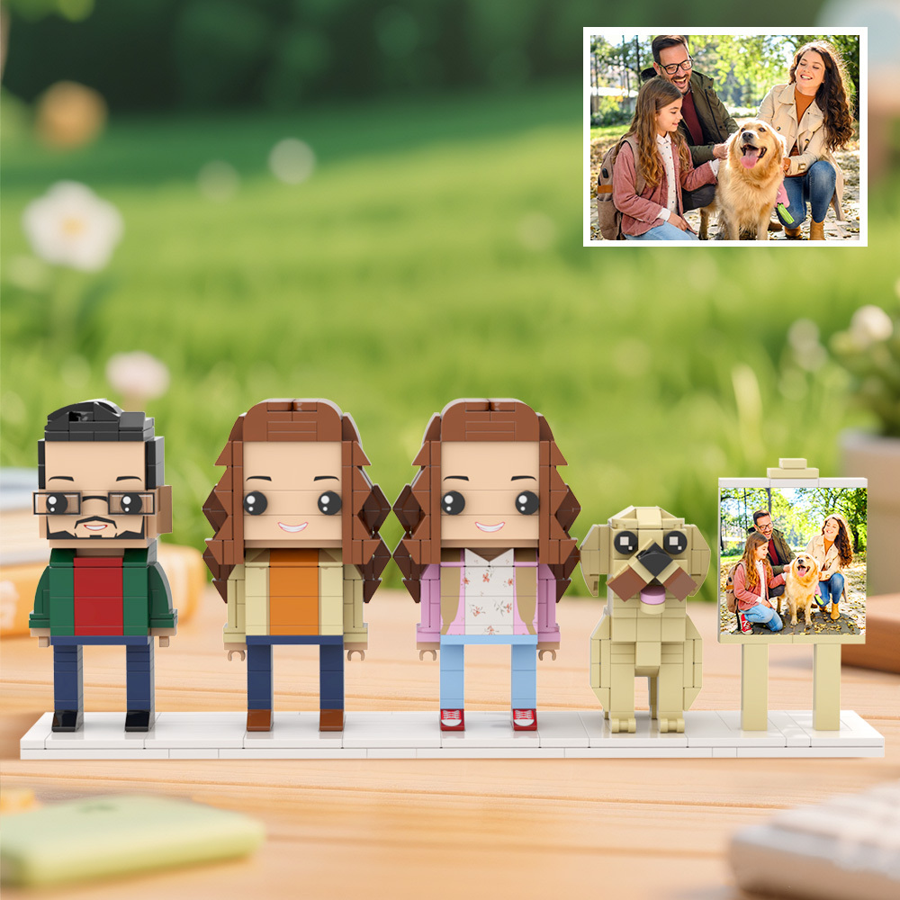 Personalized 1 People Fully Body People With Dog and Cat Pets Family Gifts