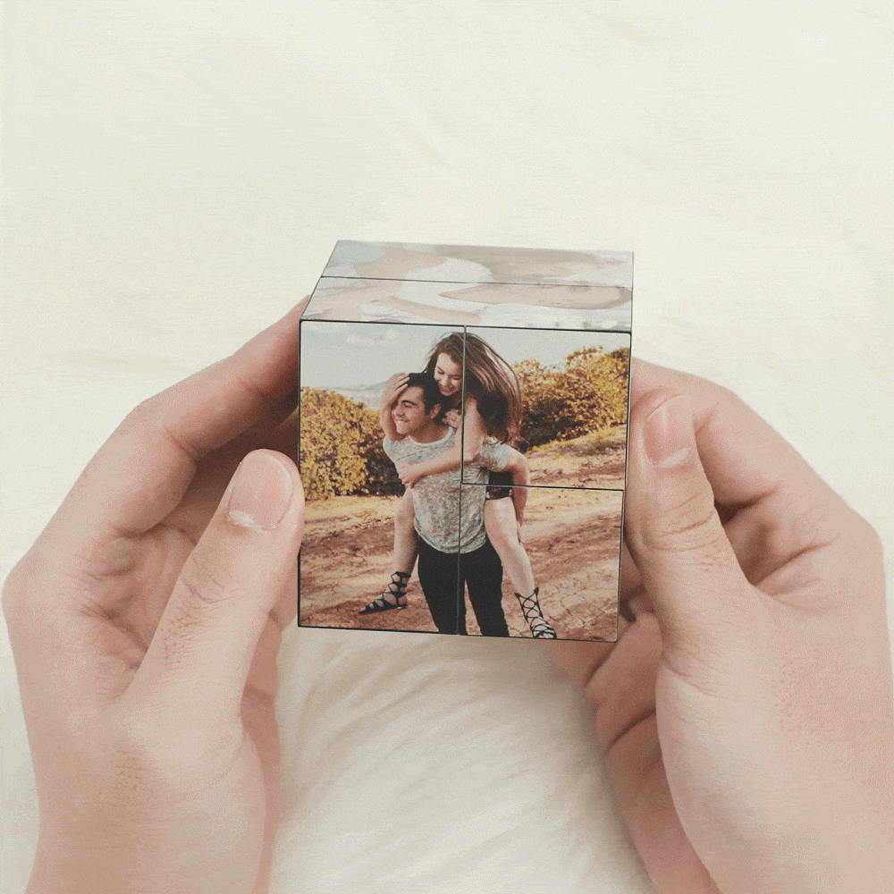 GiftLAB Magic Photo Cube Foldable Picture Cube Birthday Gifts
