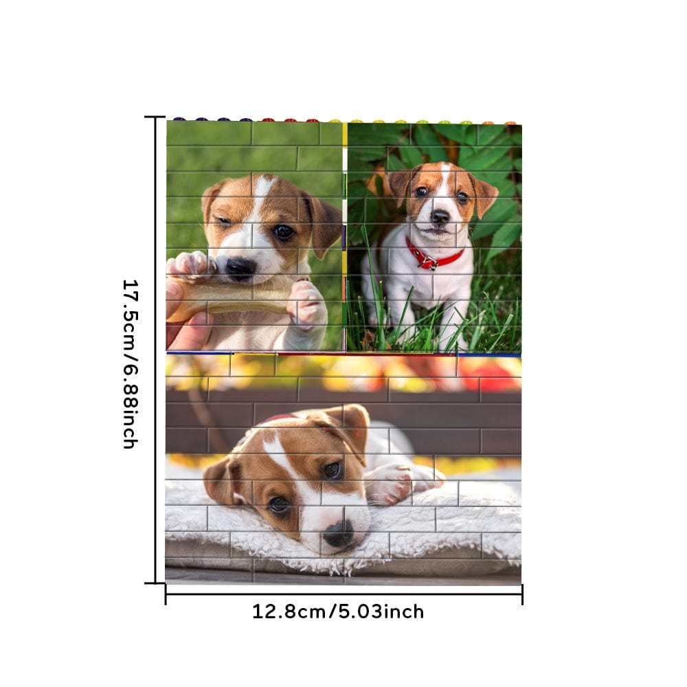 Christmas Gifts Custom Building Brick Colors Photo Block Brick Puzzles Gifts For Family - Giftlab