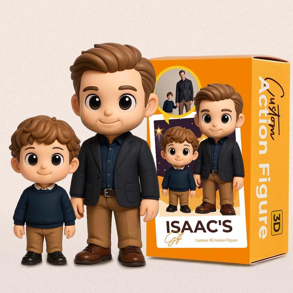 Custom 3D Action Figure From Your Photo Personalized Toy Figure  Custom Action Figure Gifts For Dad