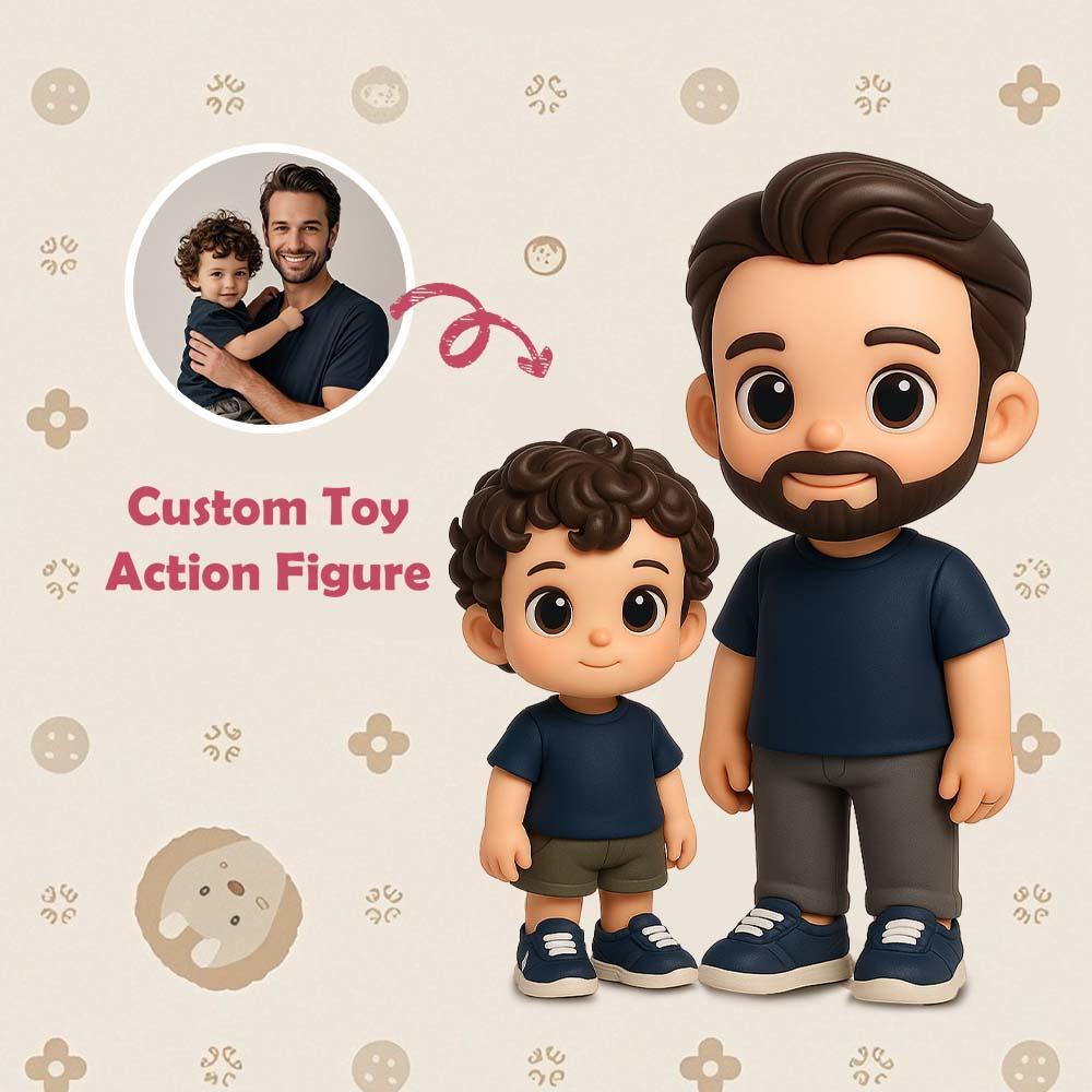 Custom 3D Action Figure From Your Photo Personalized Toy Figure  Custom Action Figure Gifts For Dad