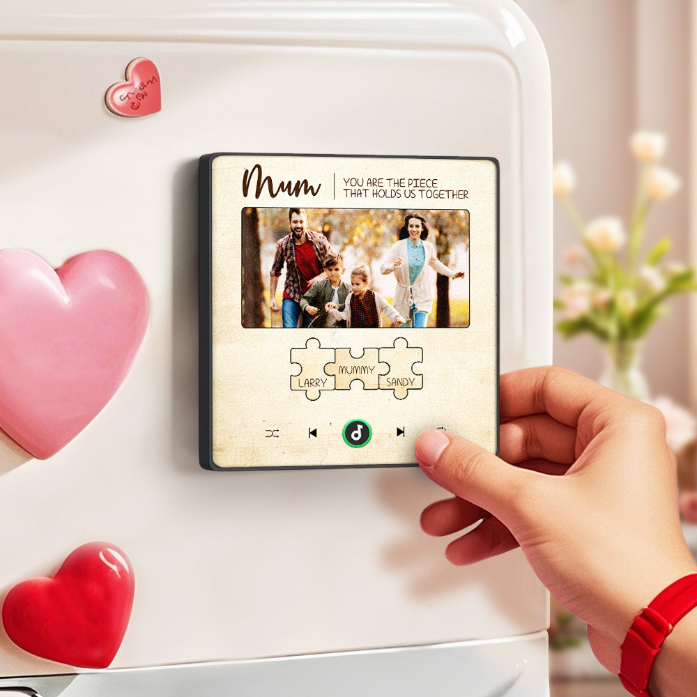Personalised Song Fridge Magnets That Plays Music with Names Mother's Day Gifts for Mum - Fridgebeats