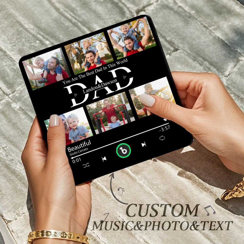 Custom Music Fridge Magnets Custom Music Fridge Magnet Colorful Frame Album Fridge Magnet Can Play Songs Gift for Couple