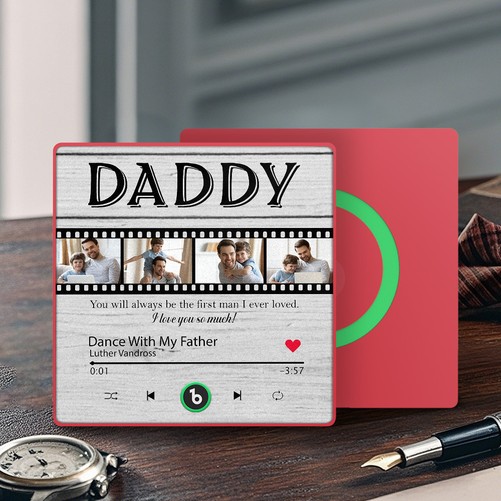 Custom Film Music Fridge Magnet Gift for Father