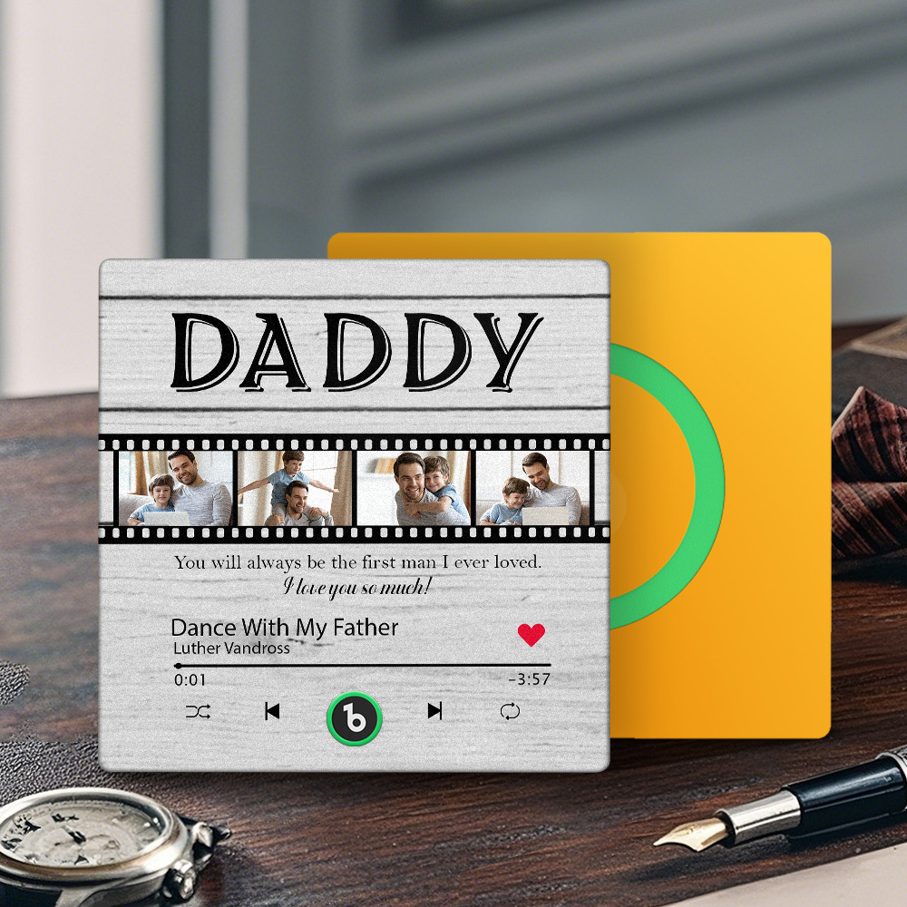 Custom Film Music Fridge Magnet Gift for Father