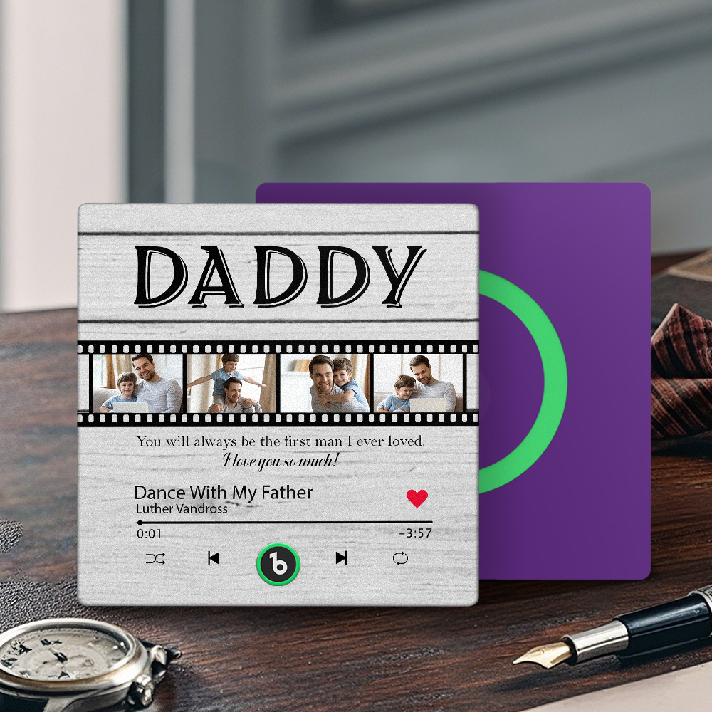 Custom Film Music Fridge Magnet Gift for Father