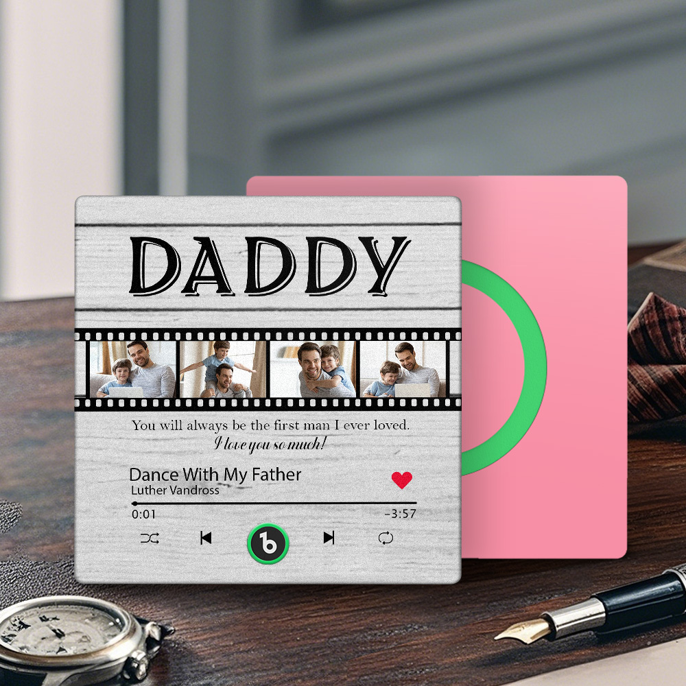 Custom Film Music Fridge Magnet Gift for Father