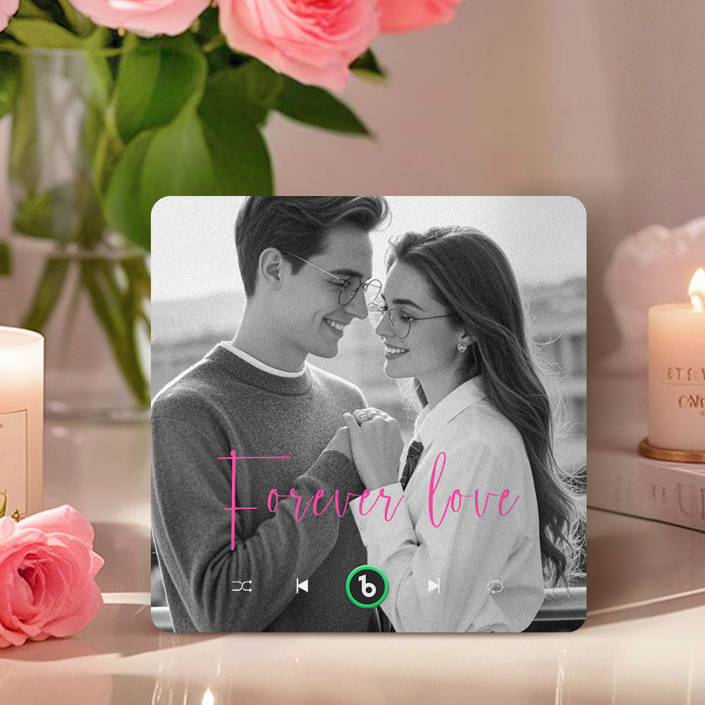 Custom Music Fridge Magnet Gifts for Her Personalized Photo Gifts for Couple Unique Gift for Anniversary Gift - MyCustomBrickFigures