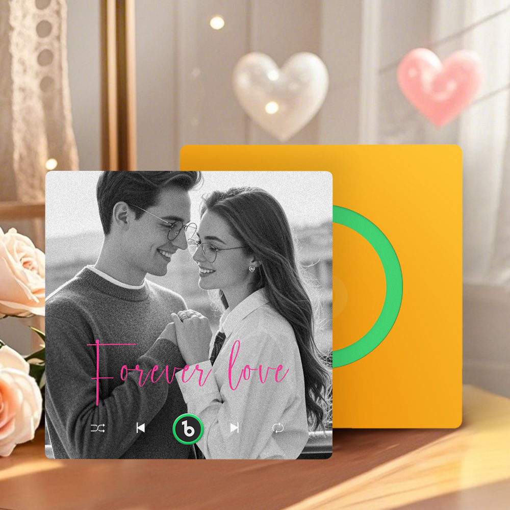 Custom Music Fridge Magnet Gifts for Her Personalized Photo Gifts for Couple Unique Gift for Anniversary Gift - MyCustomBrickFigures