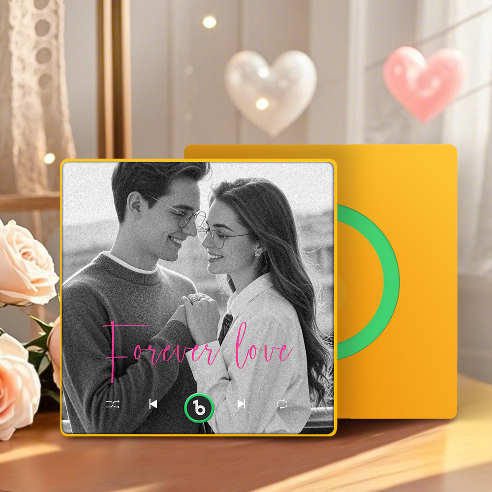 Custom Music Fridge Magnet Gifts for Her Personalized Photo Gifts for Couple Unique Gift for Anniversary Gift - MyCustomBrickFigures