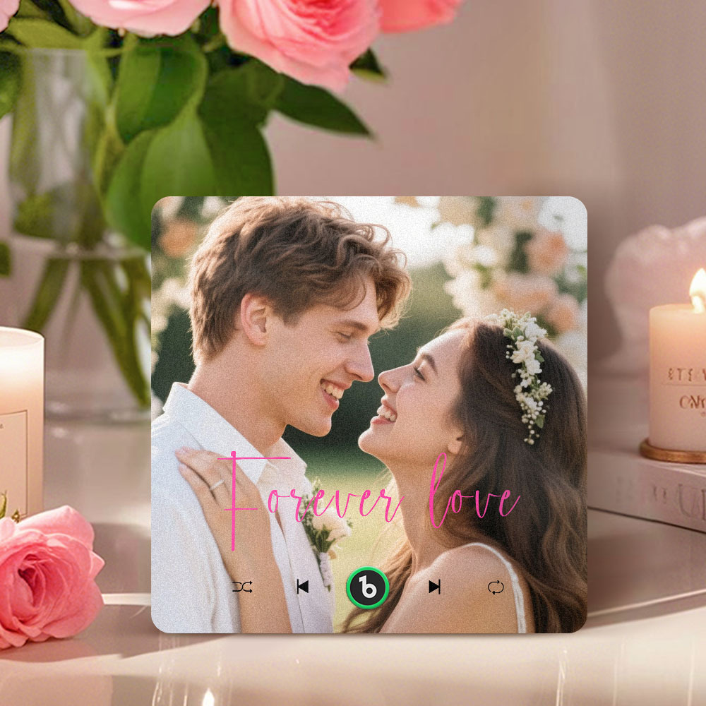 Custom Music Fridge Magnet Gifts for Her Personalized Photo Gifts for Couple Unique Gift for Anniversary Gift - MyCustomBrickFigures