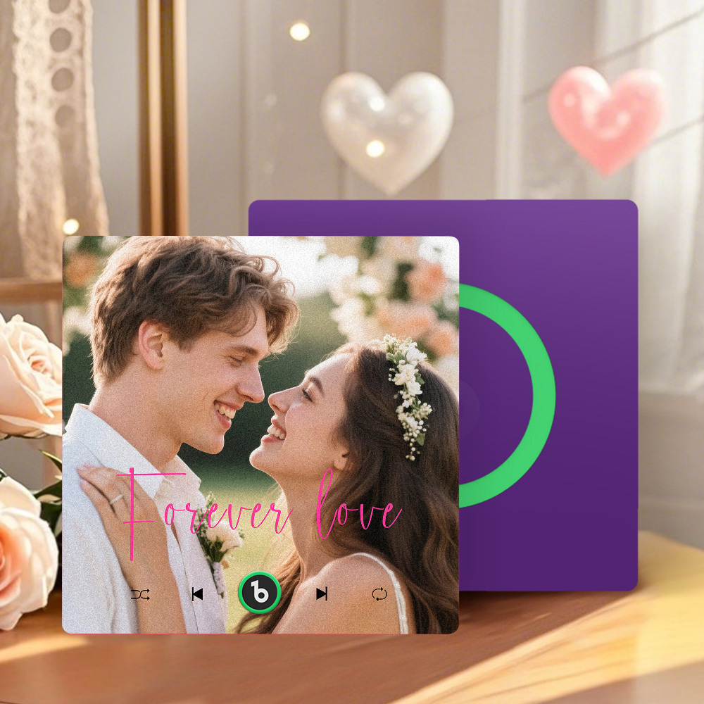 Custom Music Fridge Magnet Gifts for Her Personalized Photo Gifts for Couple Unique Gift for Anniversary Gift - MyCustomBrickFigures