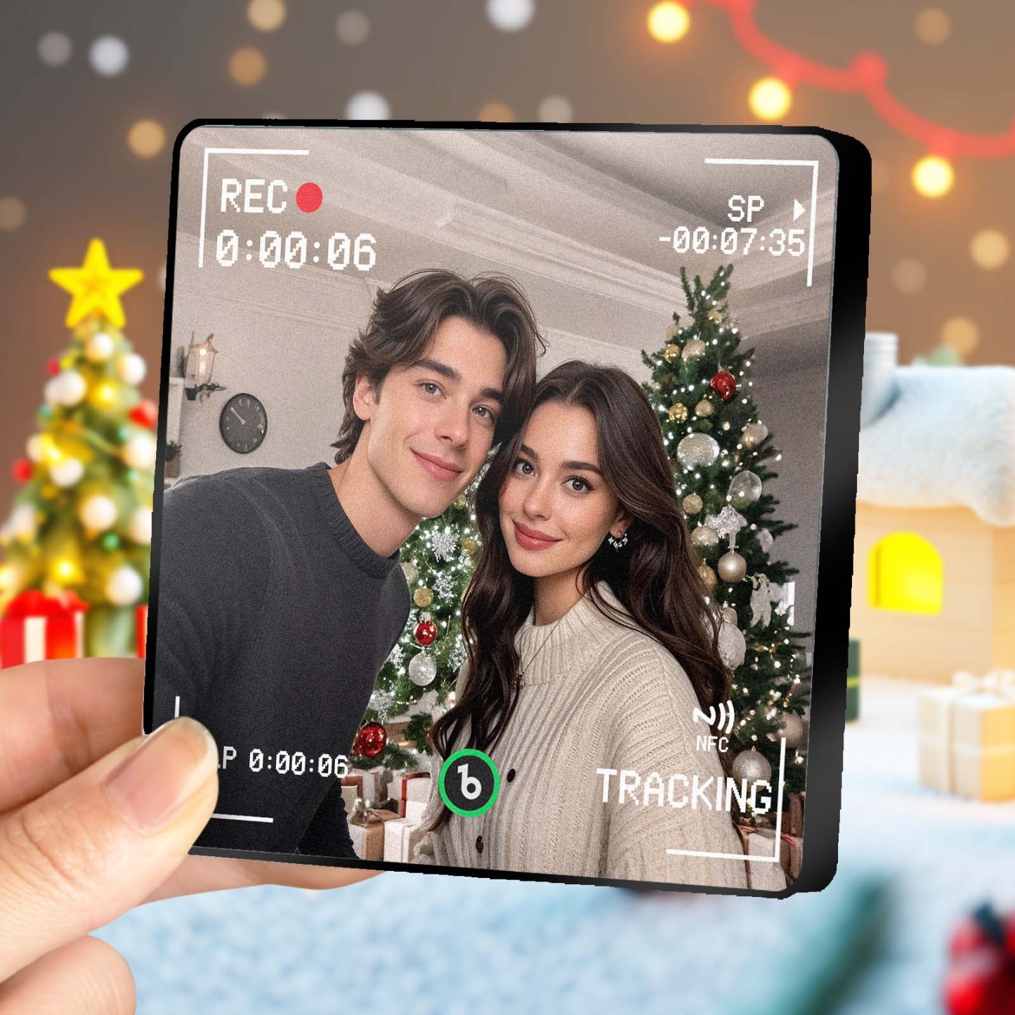 Custom Music Fridge Magnets Viewfinder Frame Styles Custom Music Picture and Lettering For Her - MyCustomBrickFigures