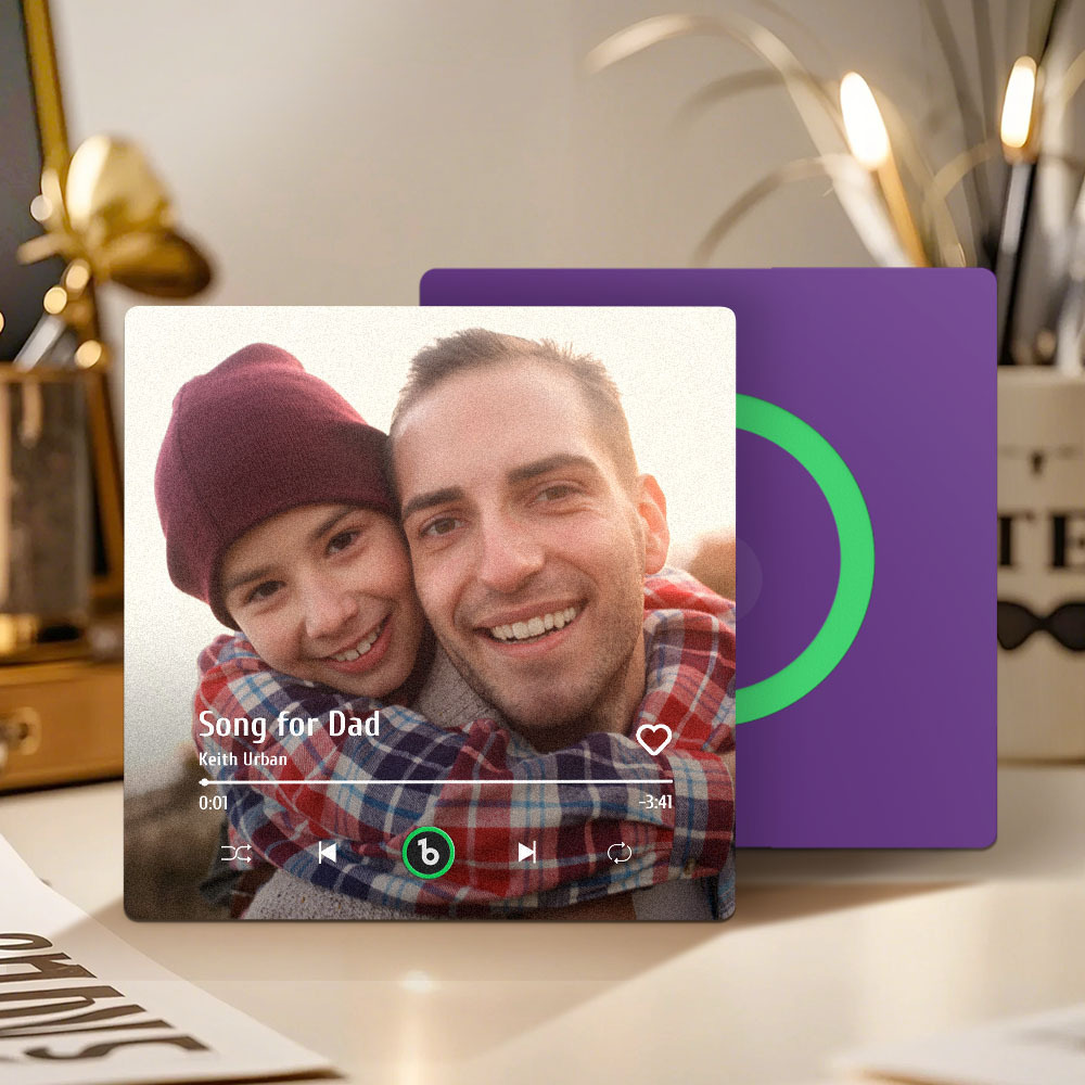 Custom Music And Photo Fridge Magnet FridgeBeats Pro Supports Bluetooth Connectivity Gift for Father