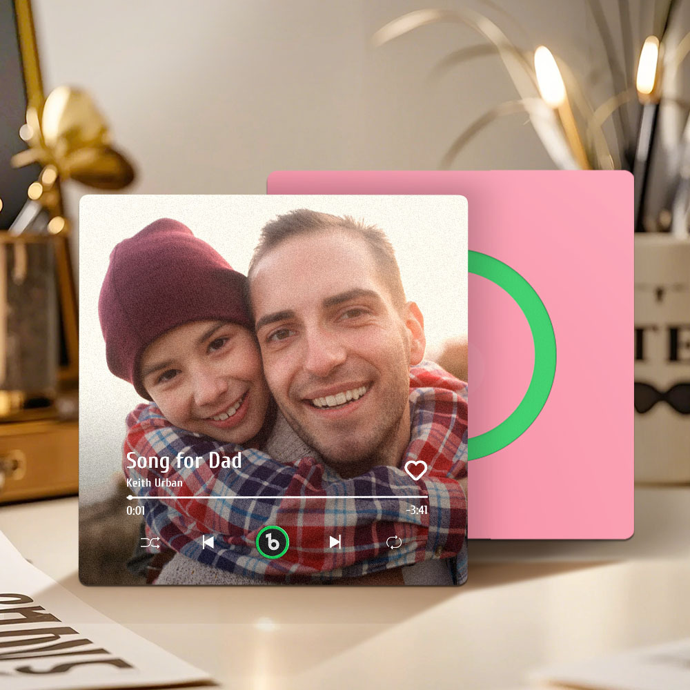 Custom Music And Photo Fridge Magnet FridgeBeats Pro Supports Bluetooth Connectivity Gift for Father