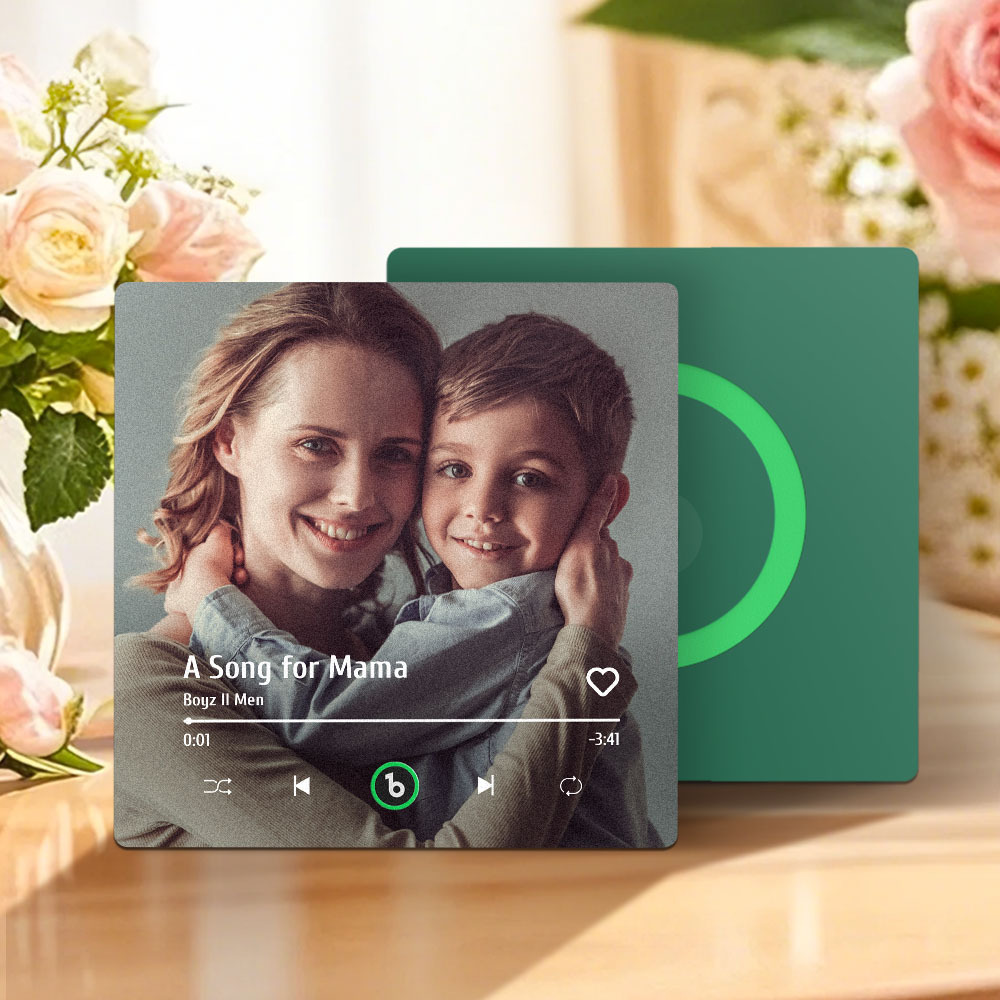 Custom Music And Photo Fridge Magnet That Plays Music Mother's Day Gifts