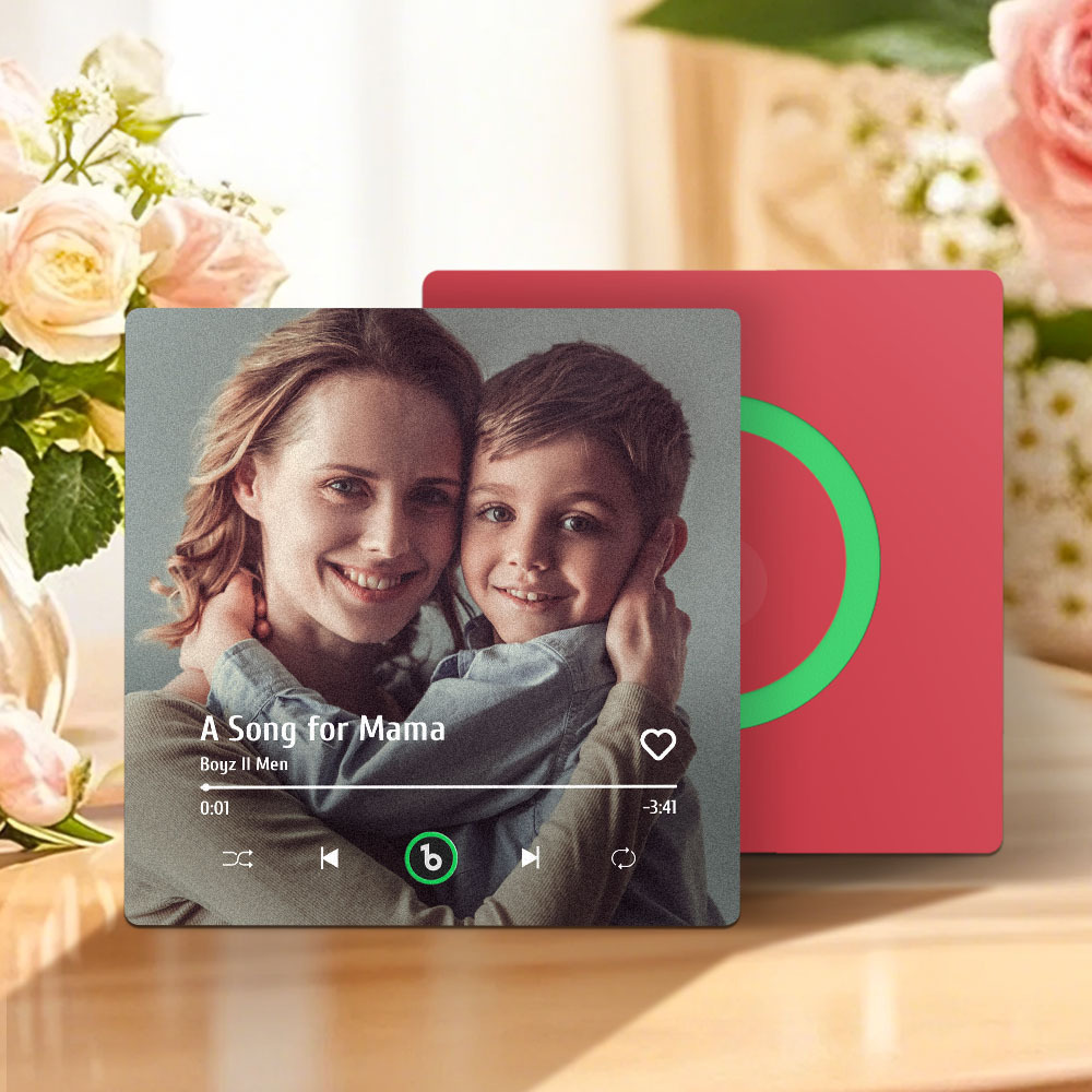 Custom Music And Photo Fridge Magnet That Plays Music Mother's Day Gifts