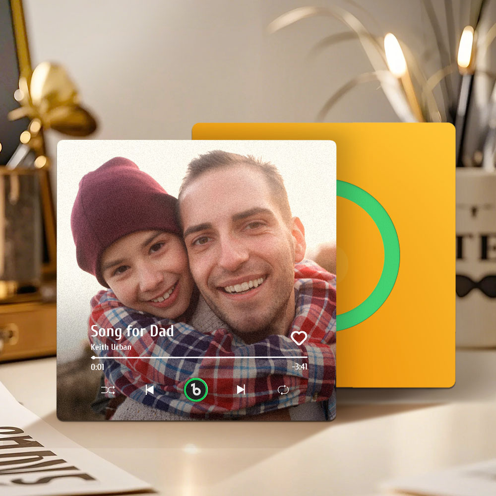 Custom Music And Photo Fridge Magnet FridgeBeats Pro Supports Bluetooth Connectivity Gift for Father