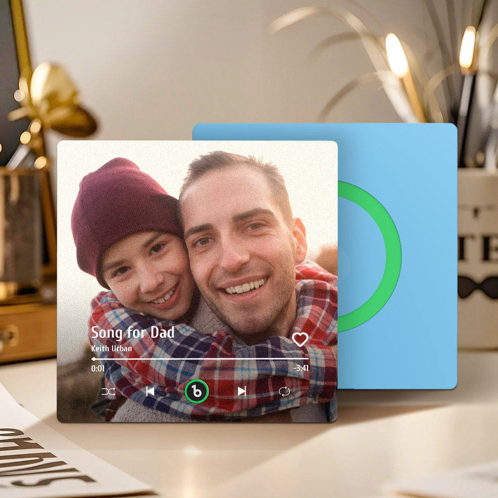 Custom Music And Photo Fridge Magnet FridgeBeats Pro Supports Bluetooth Connectivity Gift for Father