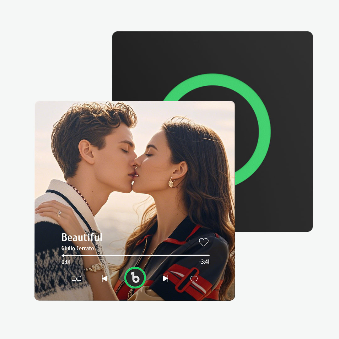 Custom Music And Photo Fridge Magnet FridgeBeats Pro Supports Bluetooth Connectivity