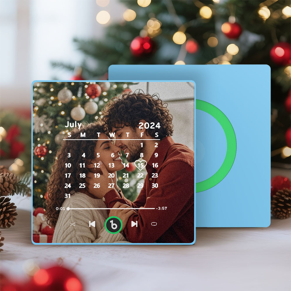 Custom Music Fridge Magnet Personalized Song Fridge Magnet That Can Play Music Halloween Magnet Supports Bluetooth Connectivity Calendar Christmas Gifts for Couple - MyCustomBrickFigures