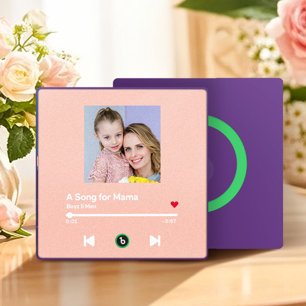 Custom Music & Photo Fridge Magnet Supports Bluetooth Connectivity Mother's Day Gifts