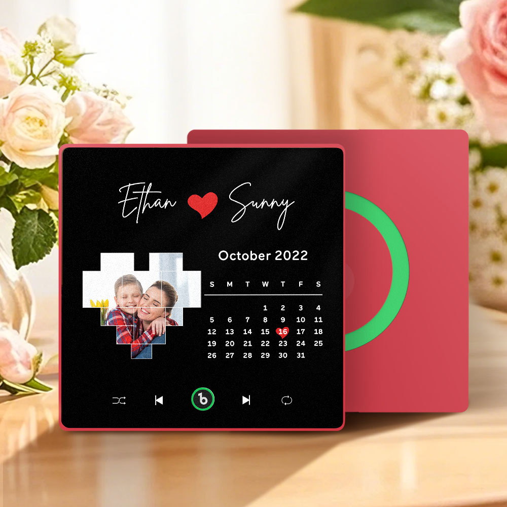 Custom Musical Fridge Magnets with Date Mother's Day Gifts Anniversary Gifts for Mum