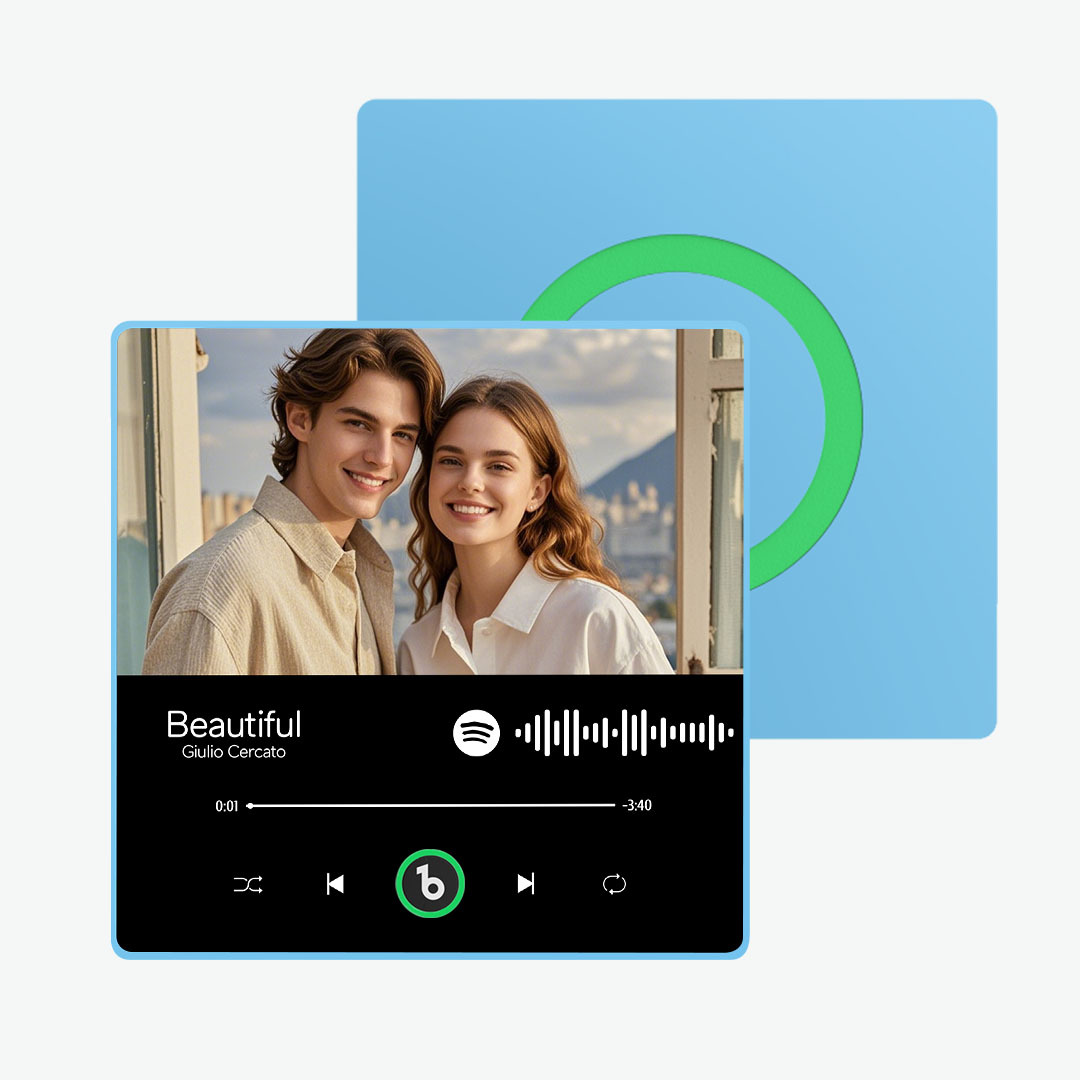 Custom Music & Photo Fridge Magnet FridgeBeats Pro Supports Bluetooth Connectivity