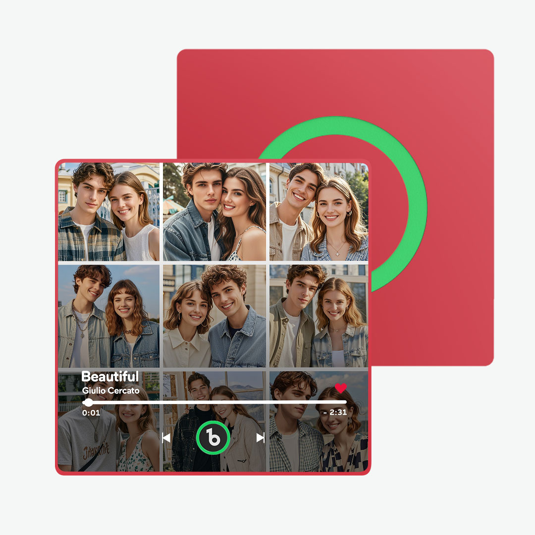 Custom Music & Photo Fridge Magnet FridgeBeats Pro Supports Bluetooth Connectivity