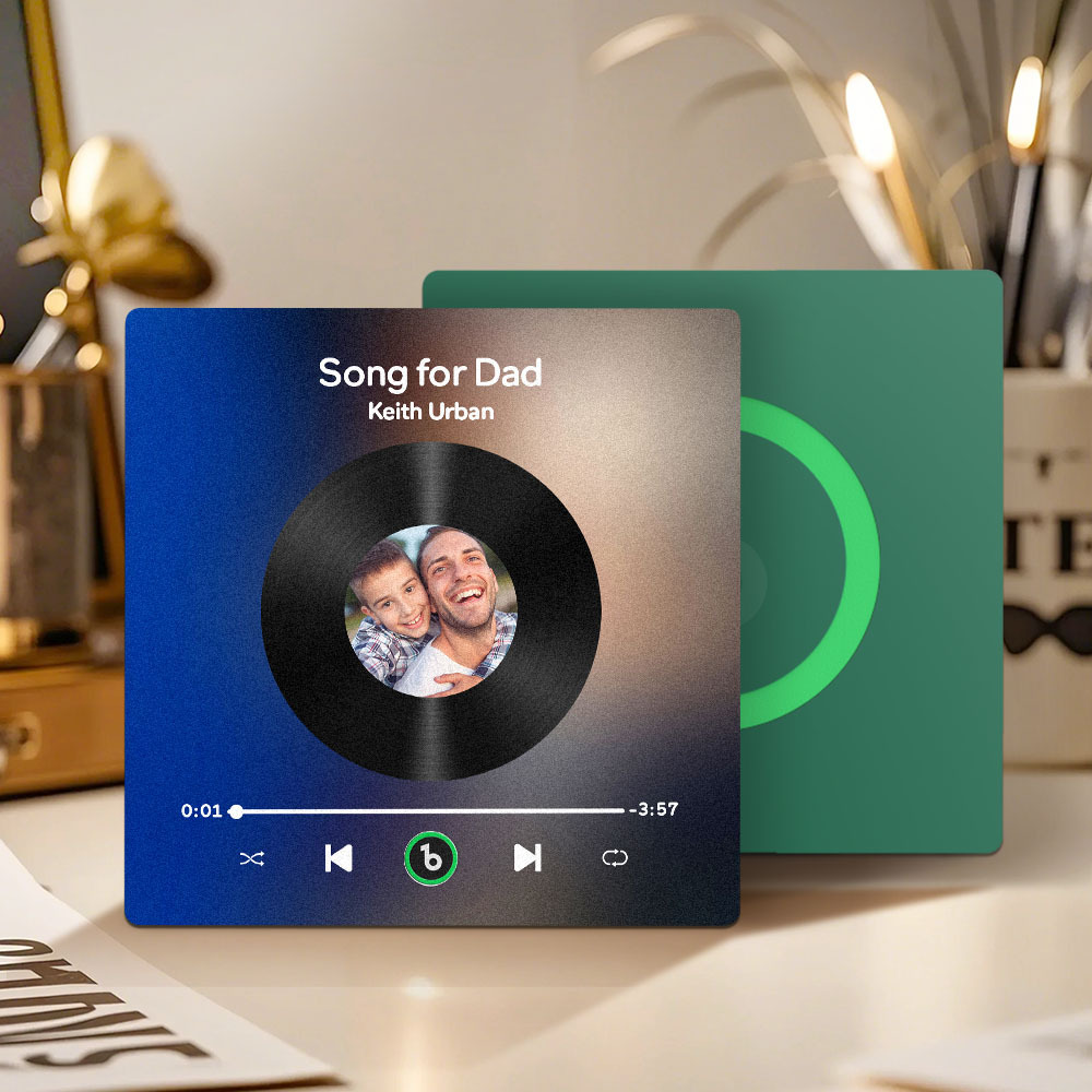 Custom Music & Photo Fridge Magnet FridgeBeats Pro Supports Bluetooth Connectivity Gift for Father