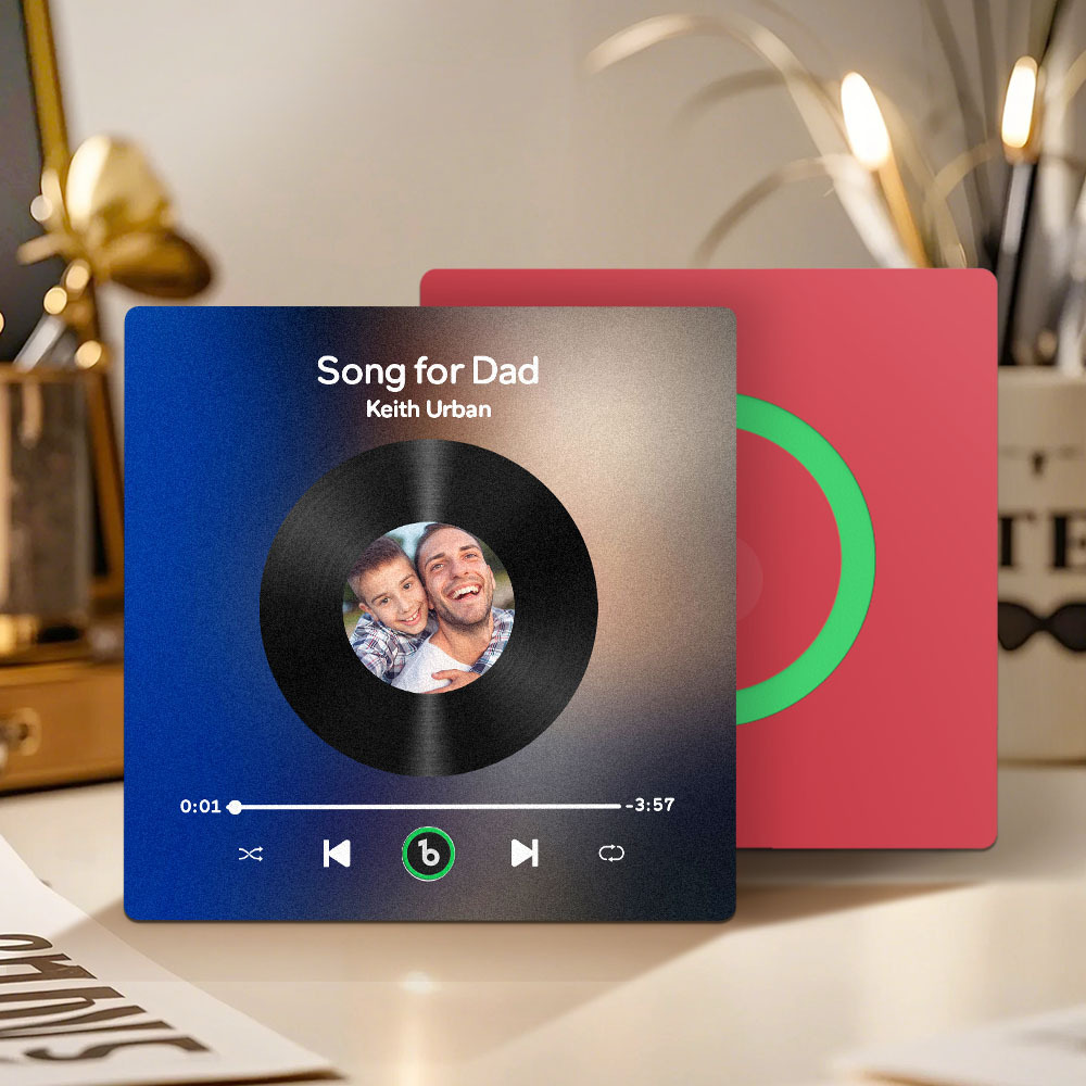 Custom Music & Photo Fridge Magnet FridgeBeats Pro Supports Bluetooth Connectivity Gift for Father