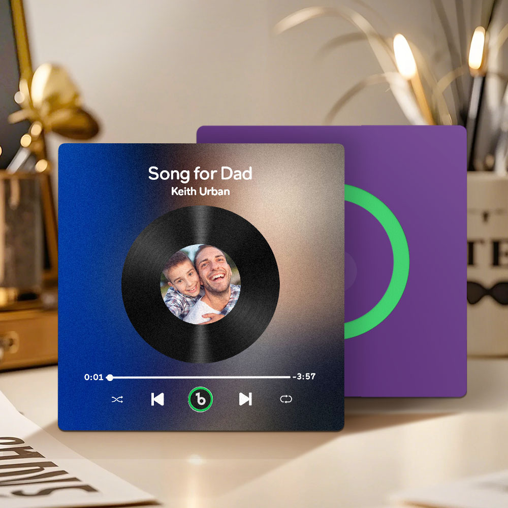 Custom Music & Photo Fridge Magnet FridgeBeats Pro Supports Bluetooth Connectivity Gift for Father