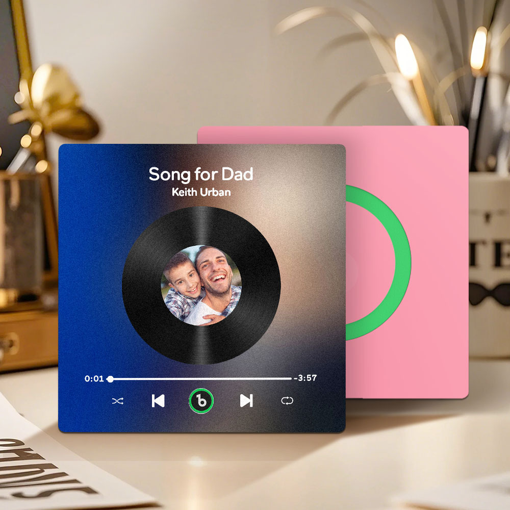 Custom Music & Photo Fridge Magnet FridgeBeats Pro Supports Bluetooth Connectivity Gift for Father