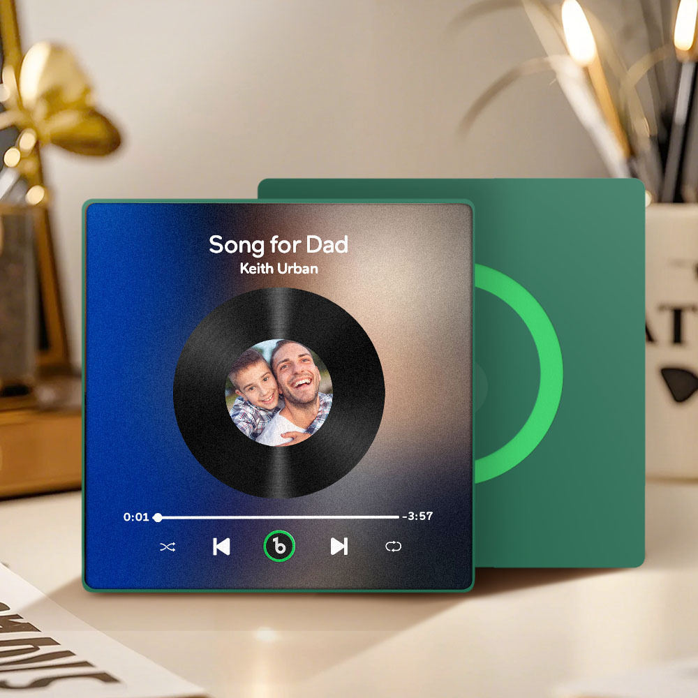 Custom Music & Photo Fridge Magnet FridgeBeats Pro Supports Bluetooth Connectivity Gift for Father