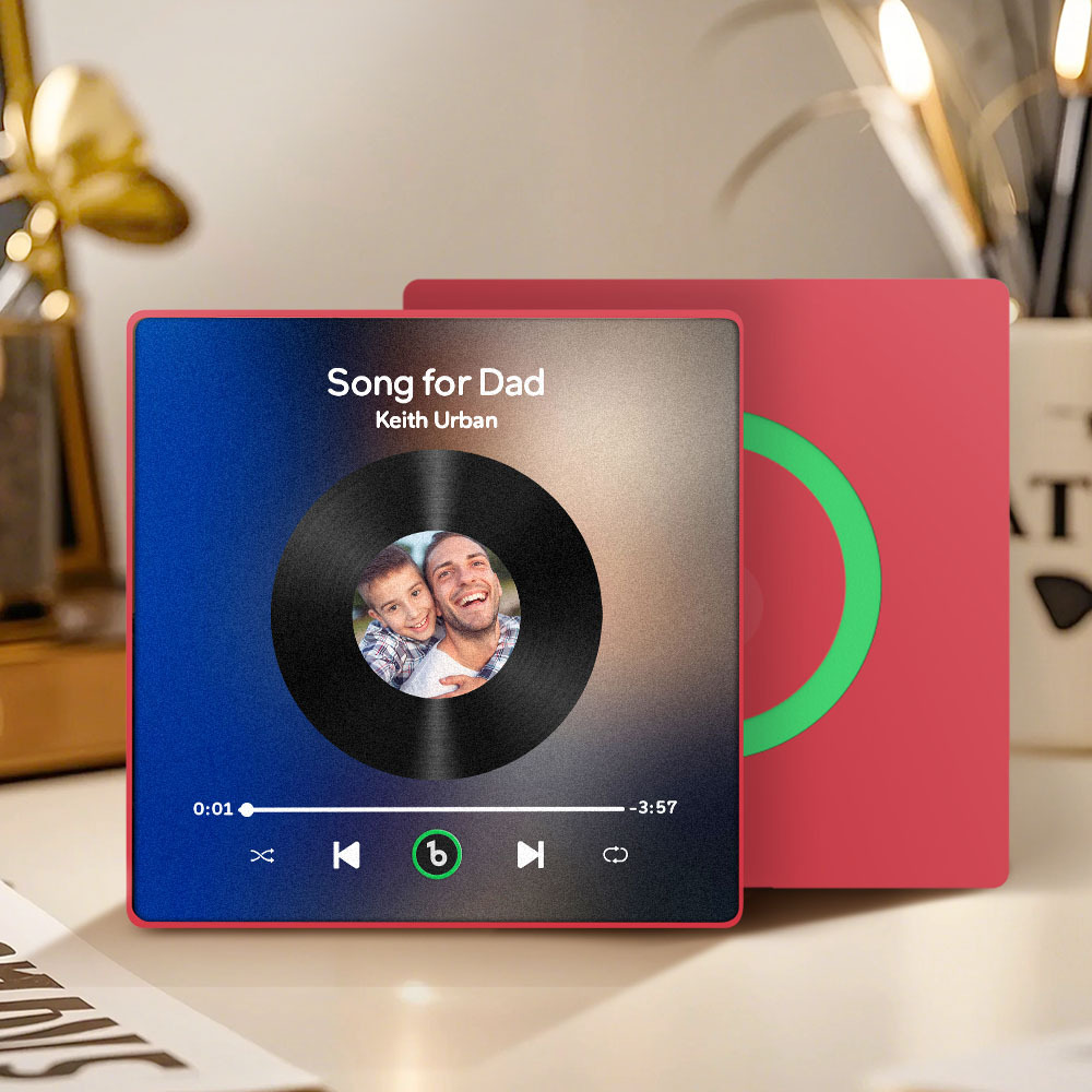 Custom Music & Photo Fridge Magnet FridgeBeats Pro Supports Bluetooth Connectivity Gift for Father
