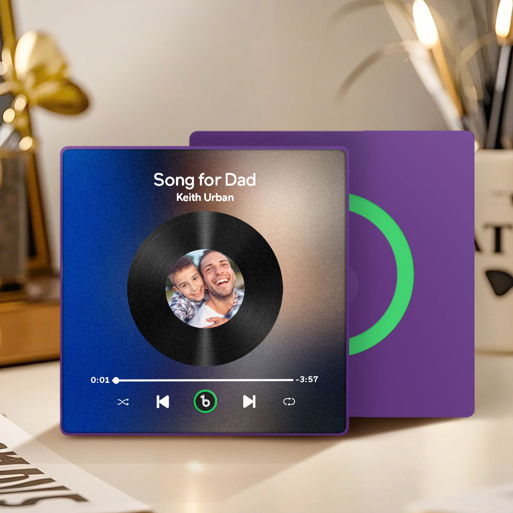 Custom Music & Photo Fridge Magnet FridgeBeats Pro Supports Bluetooth Connectivity Gift for Father