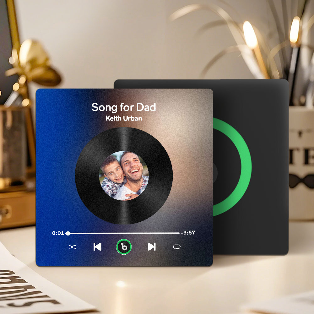 Custom Music & Photo Fridge Magnet FridgeBeats Pro Supports Bluetooth Connectivity Gift for Father