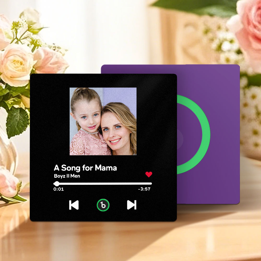 Custom Music And Photo Music Fridge Magnets Mother's Day Gifts Frameless Fridgebeats