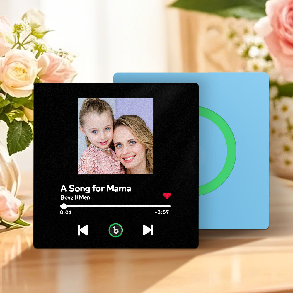 Custom Music And Photo Music Fridge Magnets Mother's Day Gifts Frameless Fridgebeats