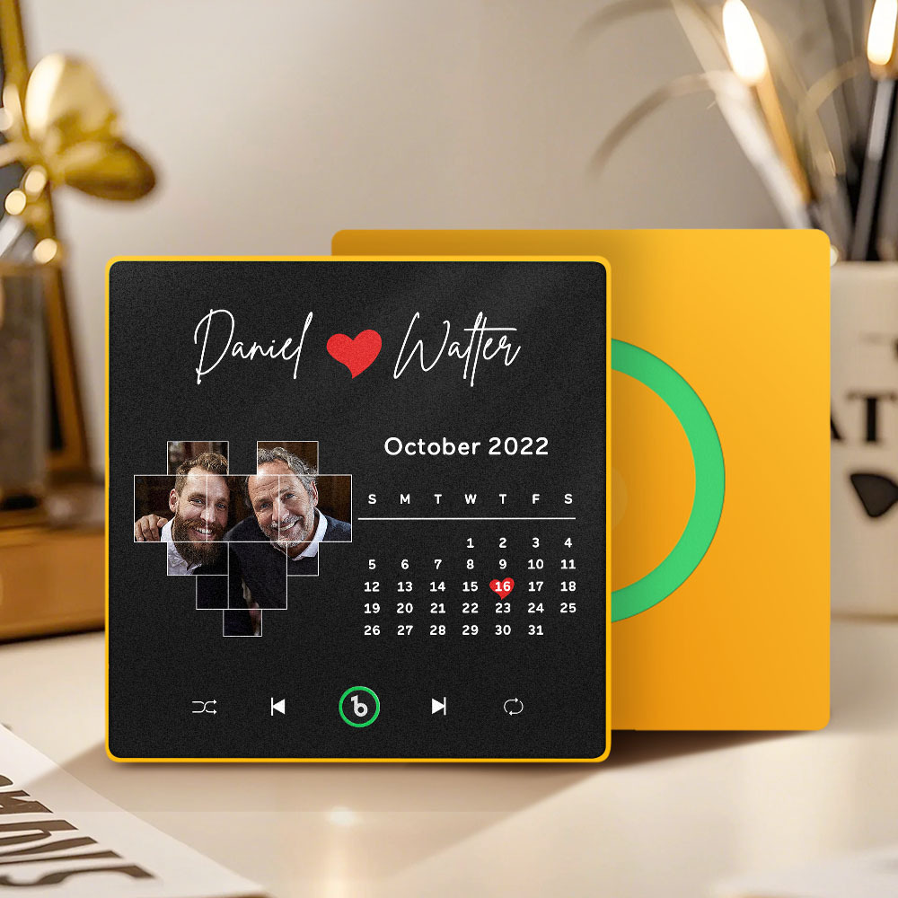 Custom Musical Fridge Magnets with Date Father's Day Gifts Anniversary Gifts for Dad